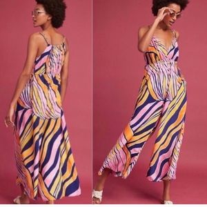 Anthropologie Maeve Pink Jumpsuit
